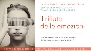 Il rifiuto delle emozioni gioele d'ambrosio