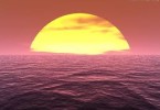 Tramonto sul mare, la calma nella rabbia